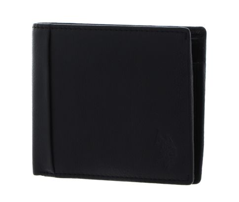 U.S. POLO ASSN. Carrick S. Horizontal Wallet with Coin Black