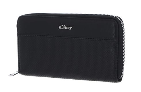 s.Oliver Zip Around Wallet Grey / Black