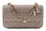 GUESS Libby Flap Crossbody Bag Dark Taupe