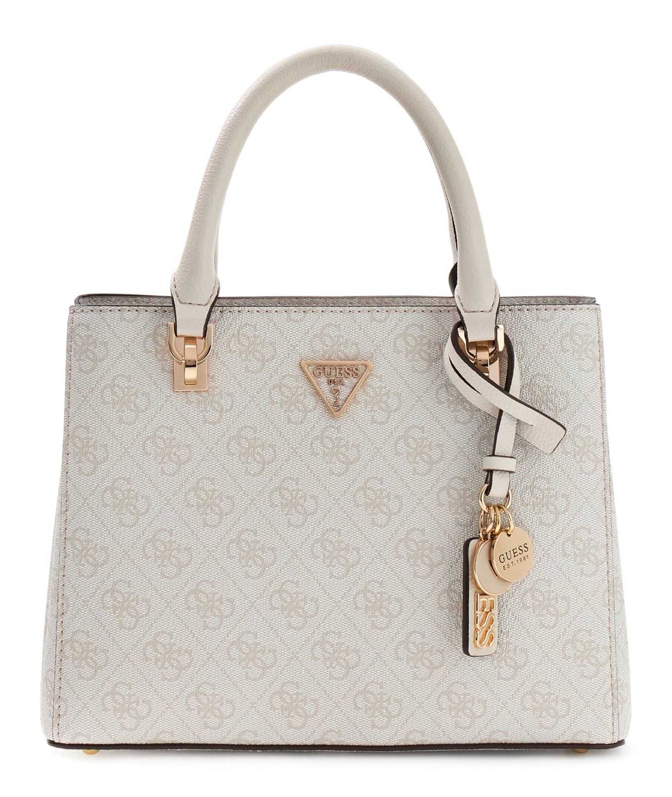 GUESS Noelle II Multi Compartment Satchel S Bone Logo