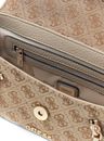 GUESS Jessa Flap Crossbody Bag Latte Logo