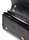 GUESS Noelle II Convertible Xbody Flap Bag Coal Logo