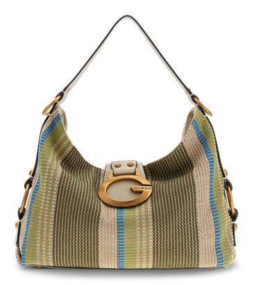 GUESS Camden Shoulder Bag Olive Multi