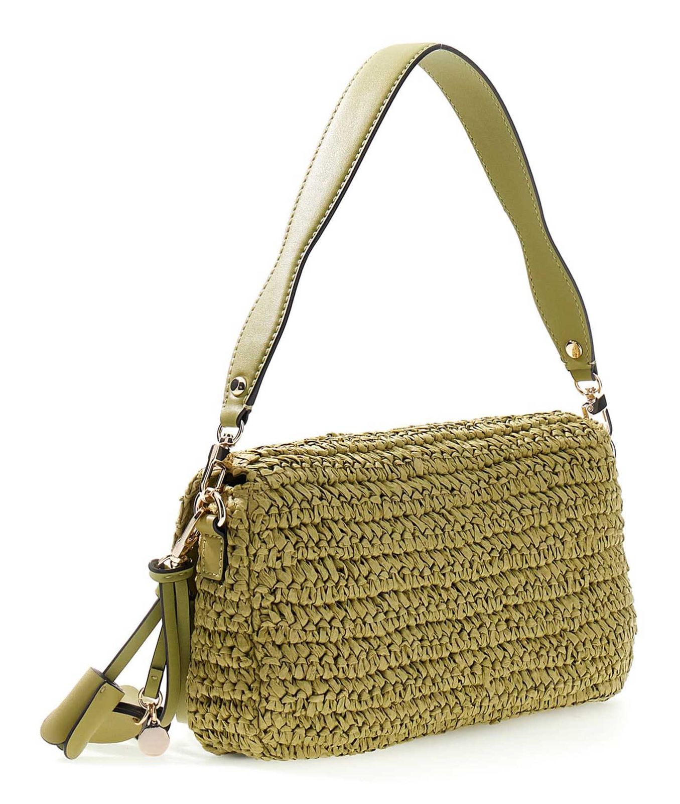 GUESS Ofelia Flap Shoulder Bag Olive GUESS Ofelia Flap Shoulder Bag Olive