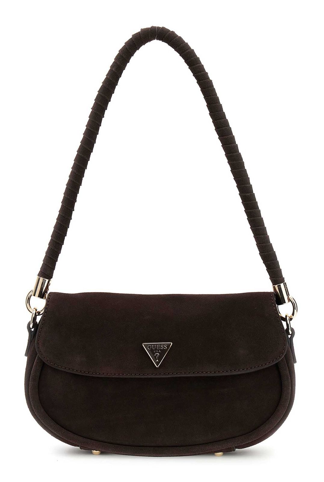 GUESS Danya Flap Shoulder Bag Espresso