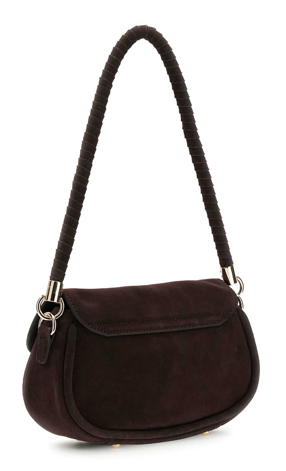 GUESS Danya Flap Shoulder Bag Espresso GUESS Danya Flap Shoulder Bag Espresso