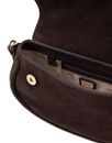 GUESS Danya Flap Shoulder Bag Espresso GUESS Danya Flap Shoulder Bag Espresso