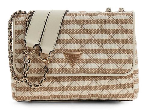 GUESS Giully II 2 Compartment Convertible Flap Taupe Multi