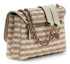 GUESS Giully II 2 Compartment Convertible Flap Taupe Multi