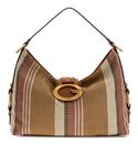 GUESS Camden Shoulder Bag Cognac Multi