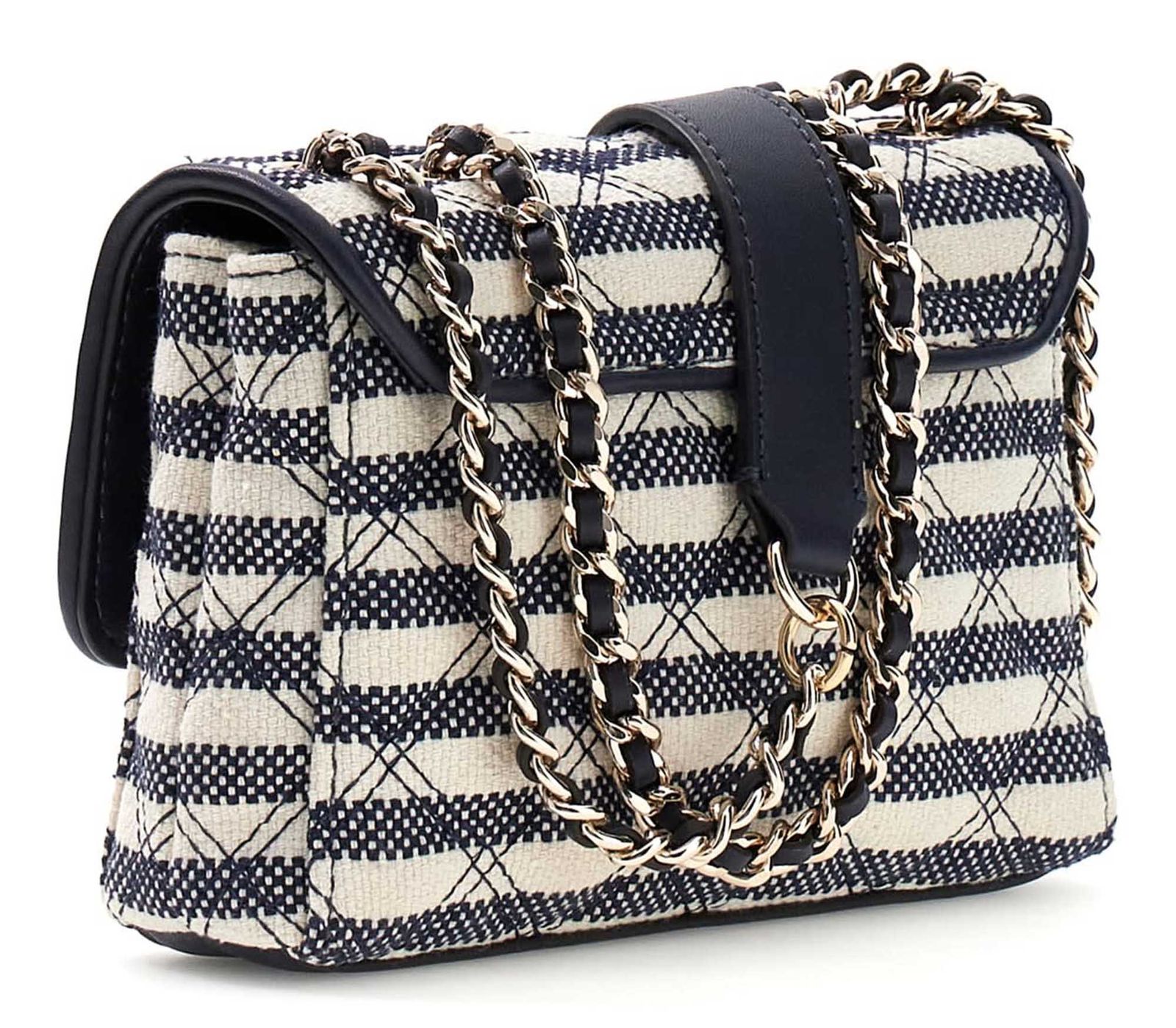 GUESS Giully II Mini 2 Compartment Convertible Flap Navy Multi GUESS Giully II Mini 2 Compartment Convertible Flap Navy Multi