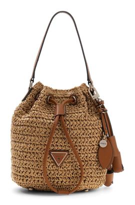 GUESS Ofelia Top Handle Bucket Natural / Cognac