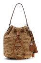 GUESS Ofelia Top Handle Bucket Natural / Cognac GUESS Ofelia Top Handle Bucket Natural / Cognac