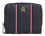 TOMMY HILFIGER TH Icon Zip Around W / Flap Corp Wallet M Space Blue