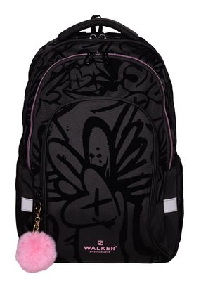 Walker Fame Ace Backpack Black Graffiti