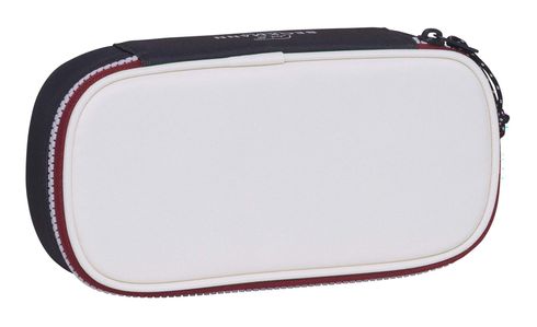BECKMANN Sport Ovales Pencil Case Navy White BECKMANN Sport Ovales Pencil Case Navy White