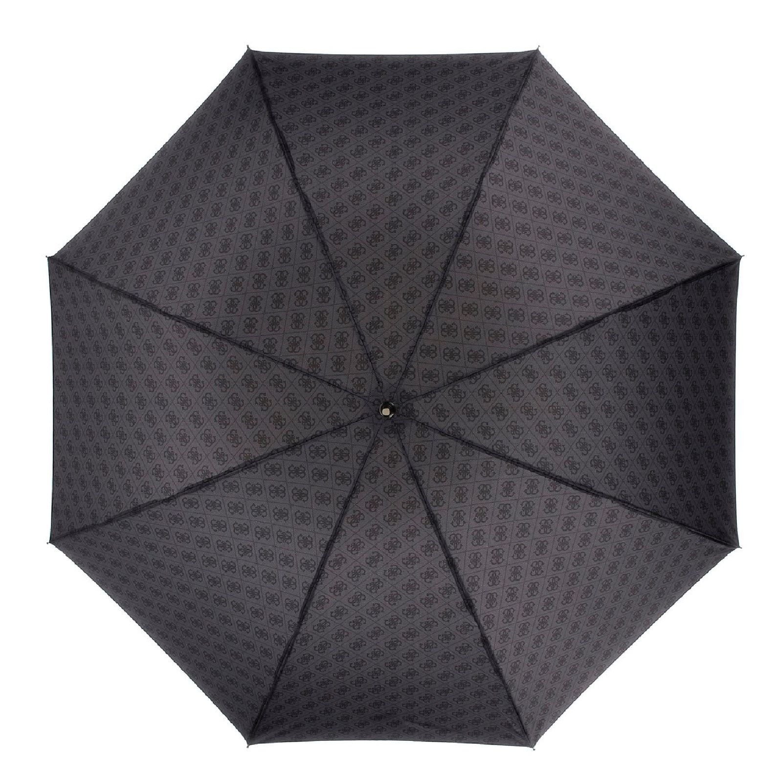 GUESS Regular Umbrella Coal Logo