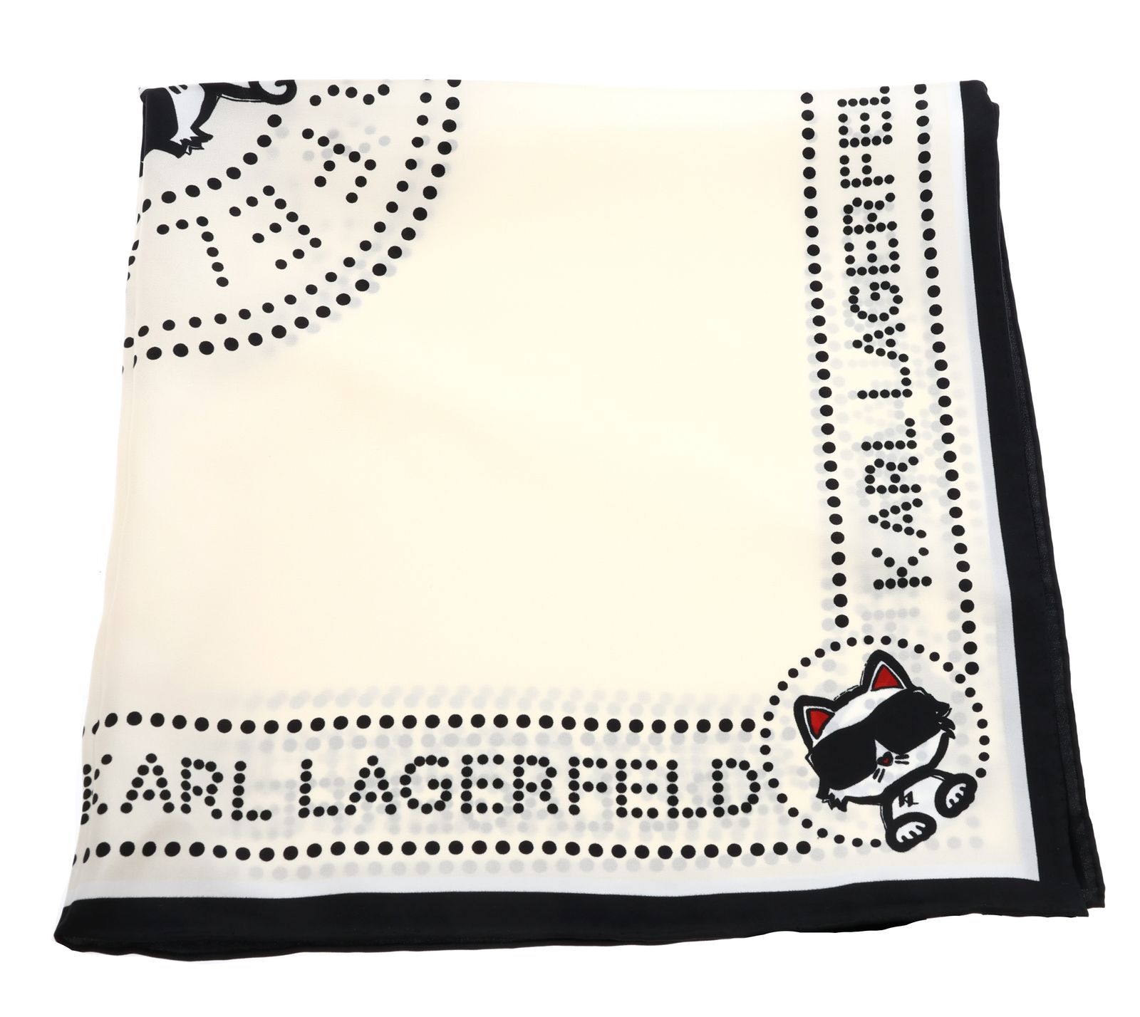 KARL LAGERFELD Ikon Circle Choupette Scarf Pristine KARL LAGERFELD Ikon Circle Choupette Scarf Pristine