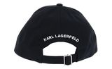 KARL LAGERFELD Ikon Circle Karl Cap Black