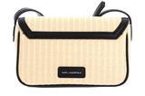 KARL LAGERFELD K / Signature Raffia Crossbody Natural / Black