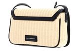 KARL LAGERFELD K / Signature Raffia Crossbody Natural / Black