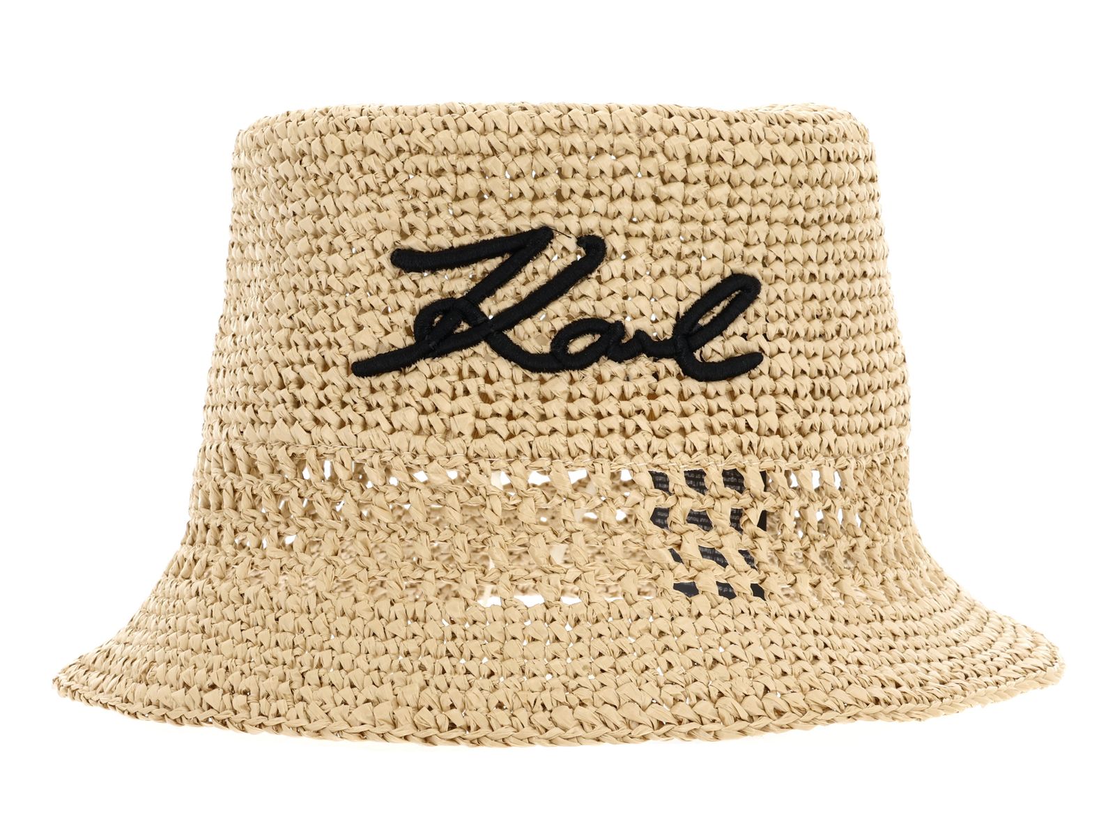 KARL LAGERFELD K / Signature Crochet Hat Natural