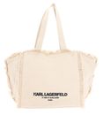 KARL LAGERFELD K / RSG Fringes Tote Natural