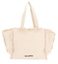 KARL LAGERFELD K / RSG Fringes Tote Natural