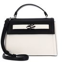 KARL LAGERFELD K / Autograph Handbag Black / White