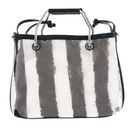 KARL LAGERFELD Ikon Mesh Small Tote S Black Stripes