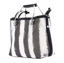 KARL LAGERFELD Ikon Mesh Small Tote S Black Stripes