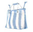 KARL LAGERFELD Ikon Mesh Small Tote S Blue Bloom Stripes