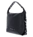KARL LAGERFELD K / Eyelets Hobo Bag M Black - Nickel KARL LAGERFELD K / Eyelets Hobo Bag M Black - Nickel