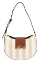 KARL LAGERFELD K / Signature Flap Shoulder Bag SHB CNV Natural Canvas Tan