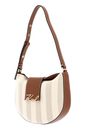 KARL LAGERFELD K / Signature Flap Shoulder Bag SHB CNV Natural Canvas Tan
