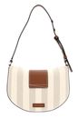 KARL LAGERFELD K / Signature Flap Shoulder Bag SHB CNV Natural Canvas Tan