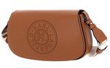 KARL LAGERFELD K / Circle Saddle Crossbody Perforated Dark Tan KARL LAGERFELD K / Circle Saddle Crossbody Perforated Dark Tan