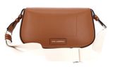 KARL LAGERFELD K / Circle Saddle Crossbody Perforated Dark Tan KARL LAGERFELD K / Circle Saddle Crossbody Perforated Dark Tan