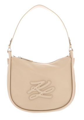KARL LAGERFELD K / Autograph Patch Halfmoon Shoulderbag Safari