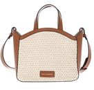 KARL LAGERFELD K / Circle Small Tote Raffia Mesh Natural Tan KARL LAGERFELD K / Circle Small Tote Raffia Mesh Natural Tan