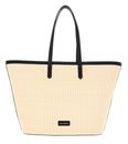 KARL LAGERFELD K / Signature Raffia Tote Natural / Black