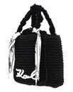 KARL LAGERFELD K / Signature Scarf Beach Bag Black KARL LAGERFELD K / Signature Scarf Beach Bag Black