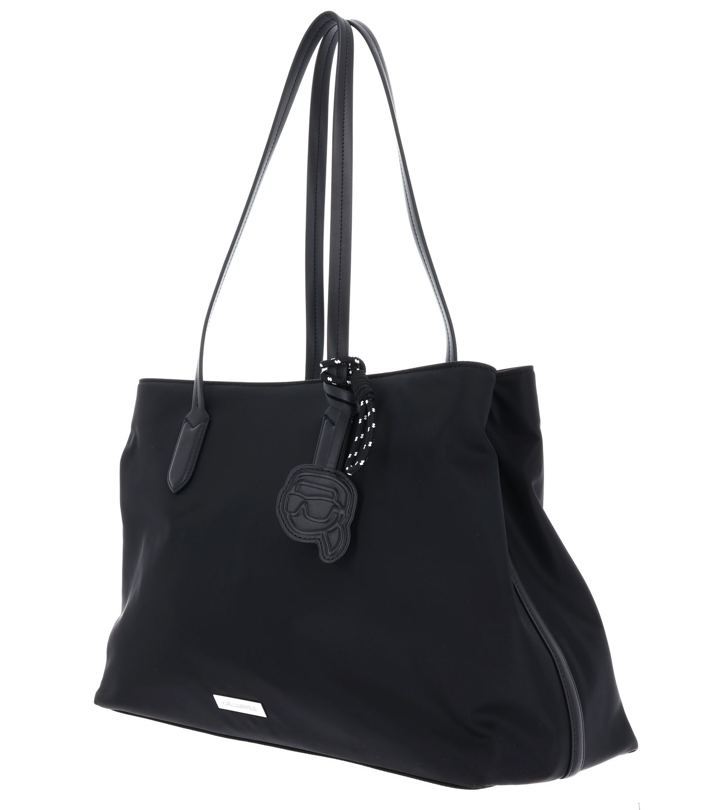 KARL LAGERFELD Ikon Nylon Outline Tote L Black KARL LAGERFELD Ikon Nylon Outline Tote L Black