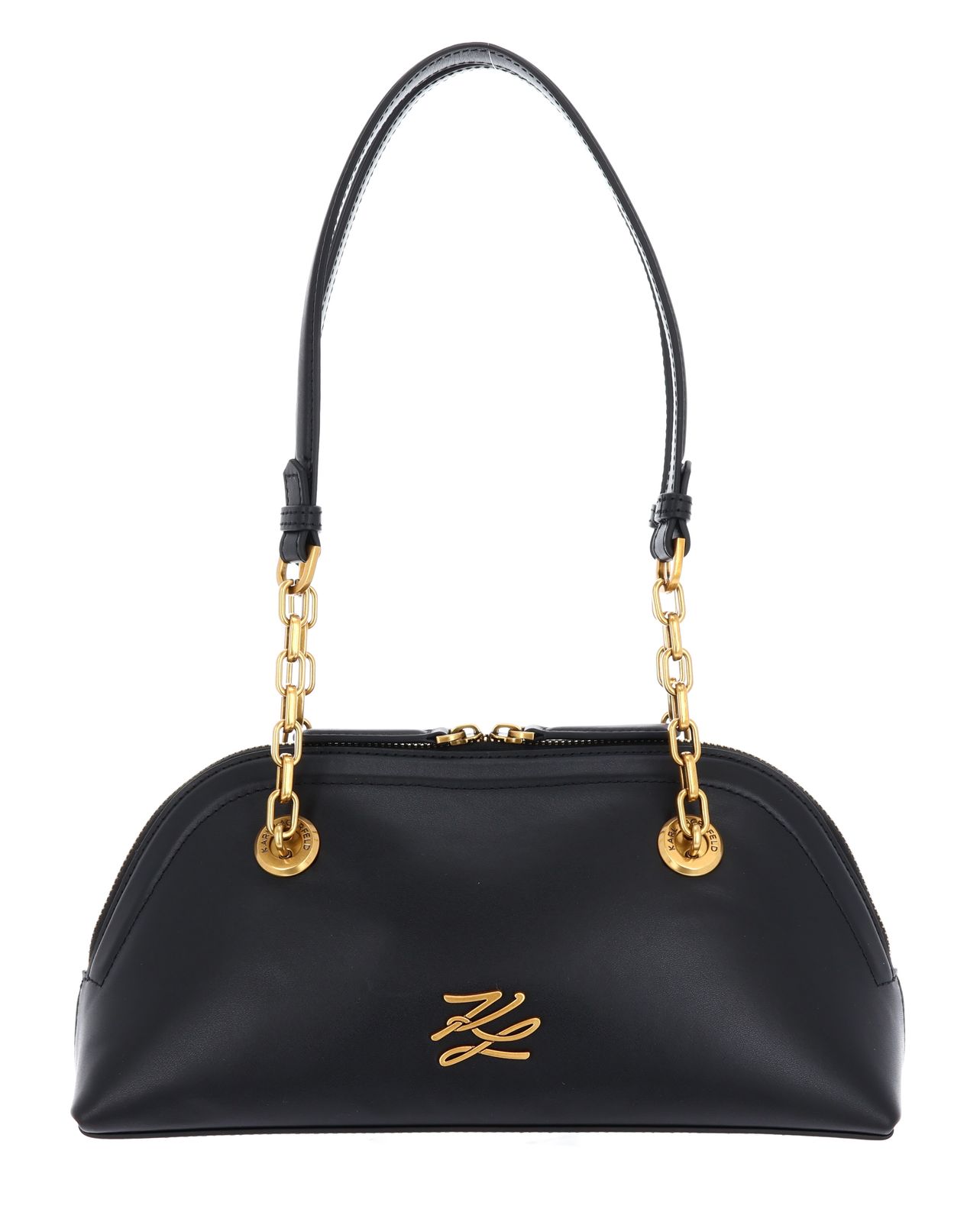 KARL LAGERFELD K / Autograph Bowling Shoulderbag S Black / Gold