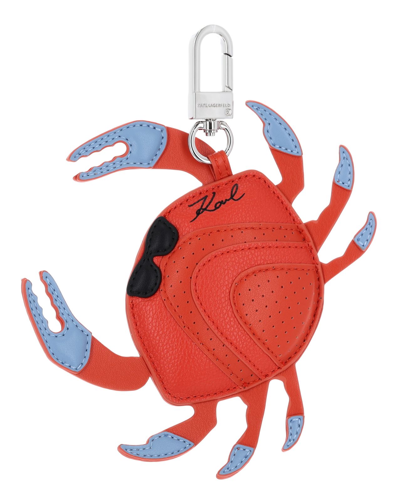 KARL LAGERFELD Ikon Crab Keychain Poppy Red