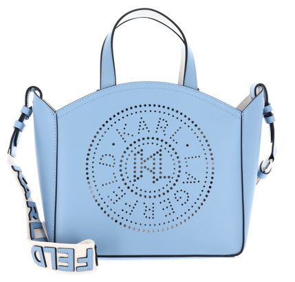 KARL LAGERFELD Essentials Tote Bag Perforated S / M Blue Bloom KARL LAGERFELD Essentials Tote Bag Perforated S / M Blue Bloom