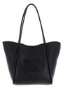 KARL LAGERFELD K / Autograph Patch Tote Bag M Black - Nickel KARL LAGERFELD K / Autograph Patch Tote Bag M Black - Nickel