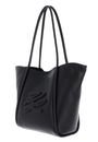 KARL LAGERFELD K / Autograph Patch Tote Bag M Black - Nickel KARL LAGERFELD K / Autograph Patch Tote Bag M Black - Nickel