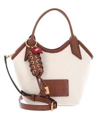 DKNY Mari Mini Tote Crossbody Natural / Saddle DKNY Mari Mini Tote Crossbody Natural / Saddle