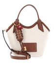 DKNY Mari Mini Tote Crossbody Natural / Saddle